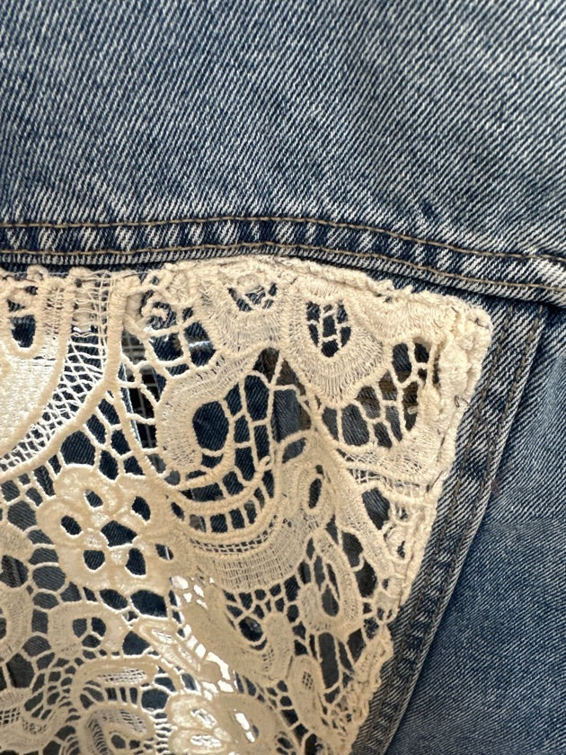 Upcyklet Pieces jakke